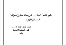 دور القاضي الإداري في حماية حقوق أطراف العقد الإداري