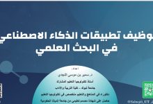 توظيف تطبيقات الذكاء الاصطناعي في البحث العلمي