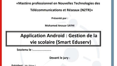 Application Android : Gestion de lavie scolaire (Smart Eduserv)
