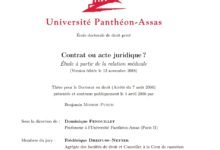 Contrat ou acte juridique