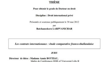 Les contrats internationaux