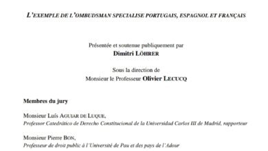 LA PROTECTION NON JURIDICTIONNELLE DES DROITS FONDAMENTAUX EN DROIT CONSTITUTIONNEL COMPARE