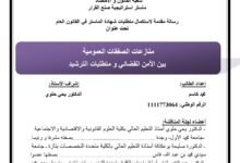 منازعات الصفقات العمومية بين الأمن القضائي و متطلبات الترشيد