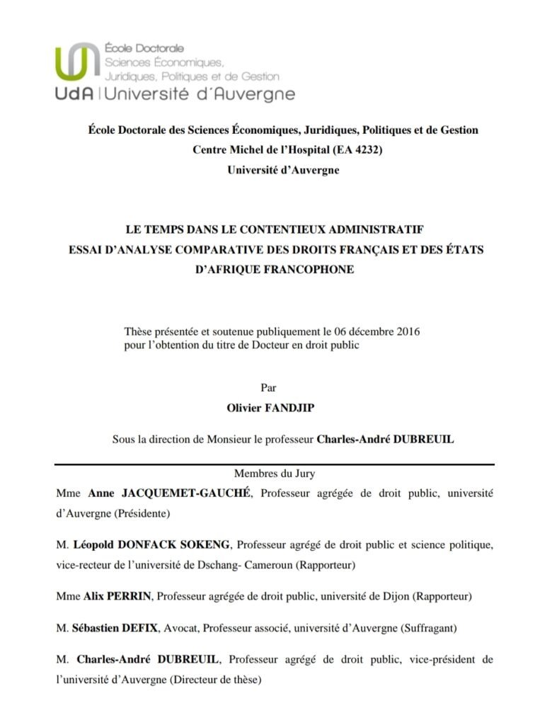 Le temps dans le contentieux administratif