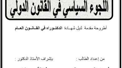 اللجوء السياسي في القانون الدولي